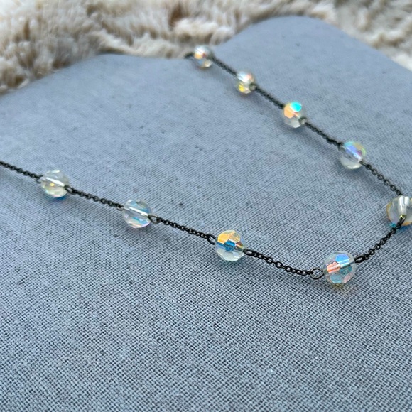 Y2K Crystal Necklace with Extender - Picture 4 of 5